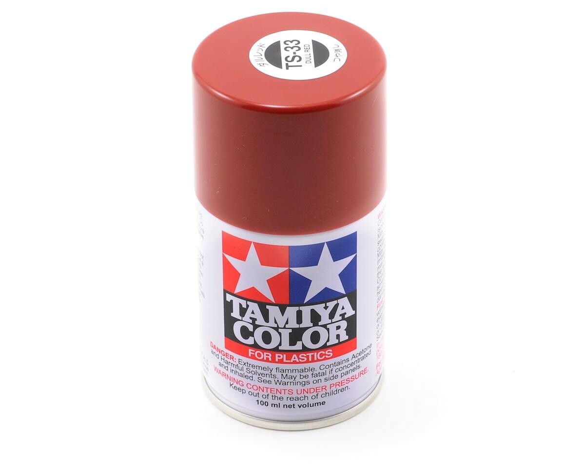 TAM85033 Tamiya TS-33 Dull Red Lacquer Spray Paint (100ml)