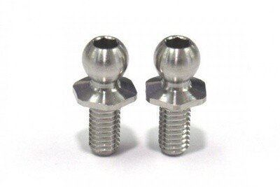 REVE D SPM TITANIUM ROD END BALL SHORT NECK (4.3mm, SCREW LENGTH 6.0MM, 2 PIECES)(RT-006SNA)