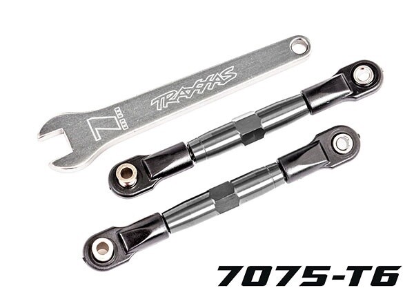 Camber links, front (TUBES charcoal gray-anodized  2444A