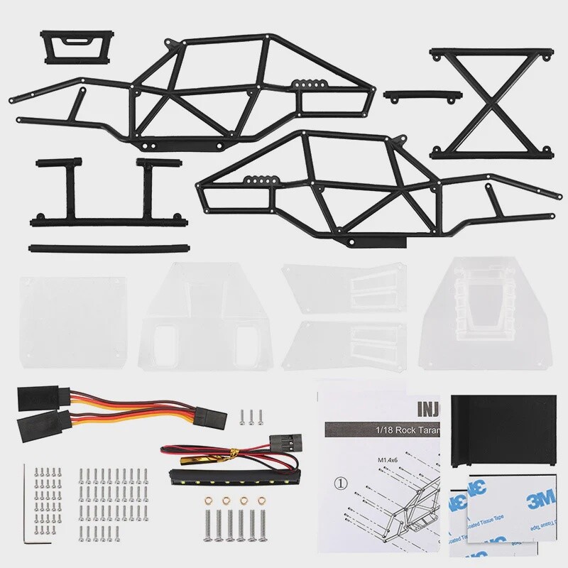 INJORA Rock Tarantula Nylon Buggy Body Chassis Kit For 1/18 TRX4M