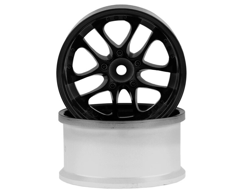 Topline SSR Agle Minerva 5-Split Spoke Drift Wheels (Black) (2) (6mm Offset) w/12mm Hex