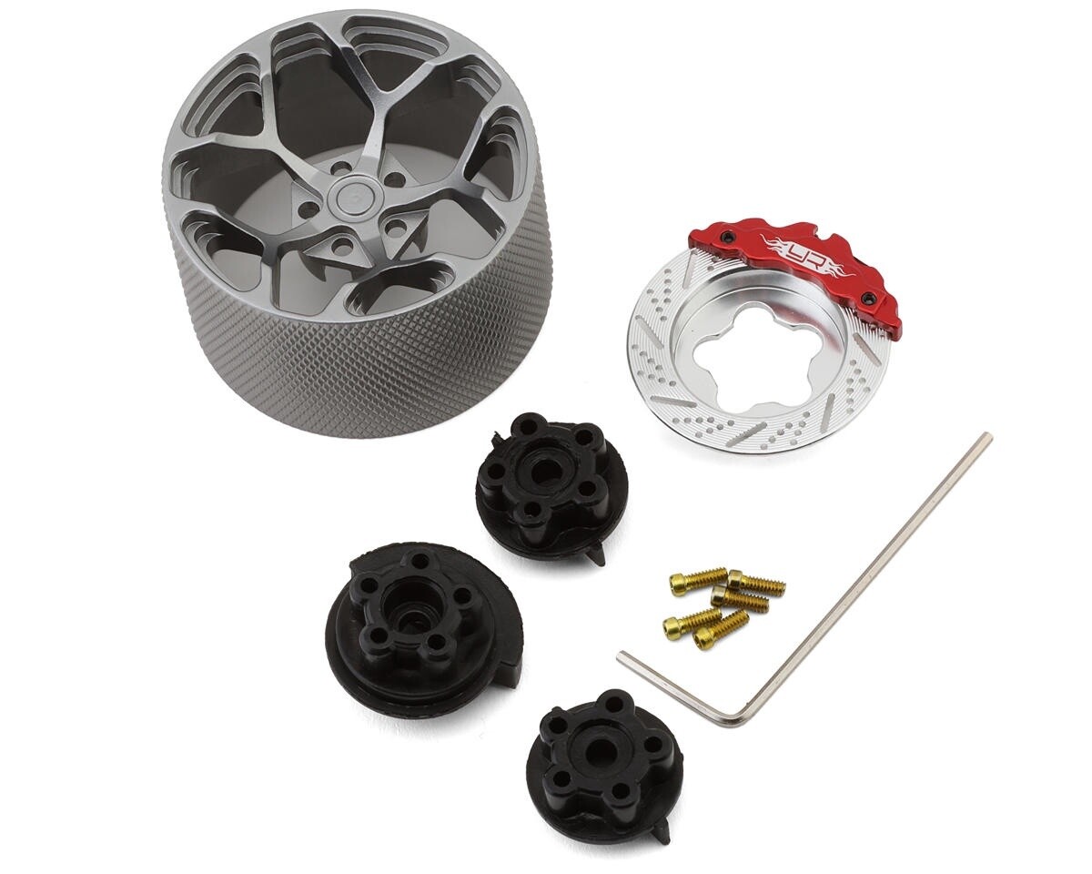Yeah Racing Aluminum Transmitter Steering Wheel &amp; Brake Disc