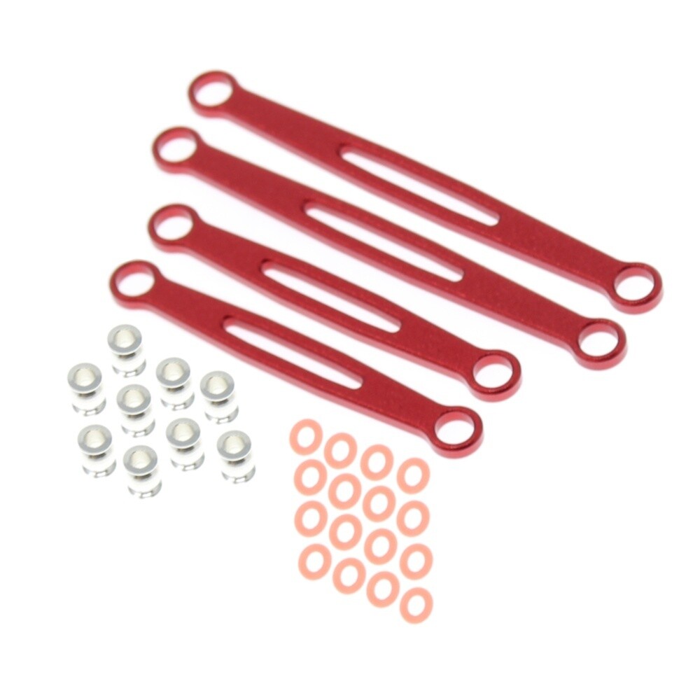FRONT LINKS (ALUMINUM)(RED)(4PCS) - RER30280