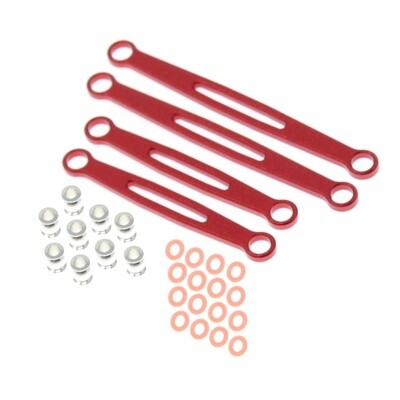 FRONT LINKS (ALUMINUM)(RED)(4PCS) - RER30280