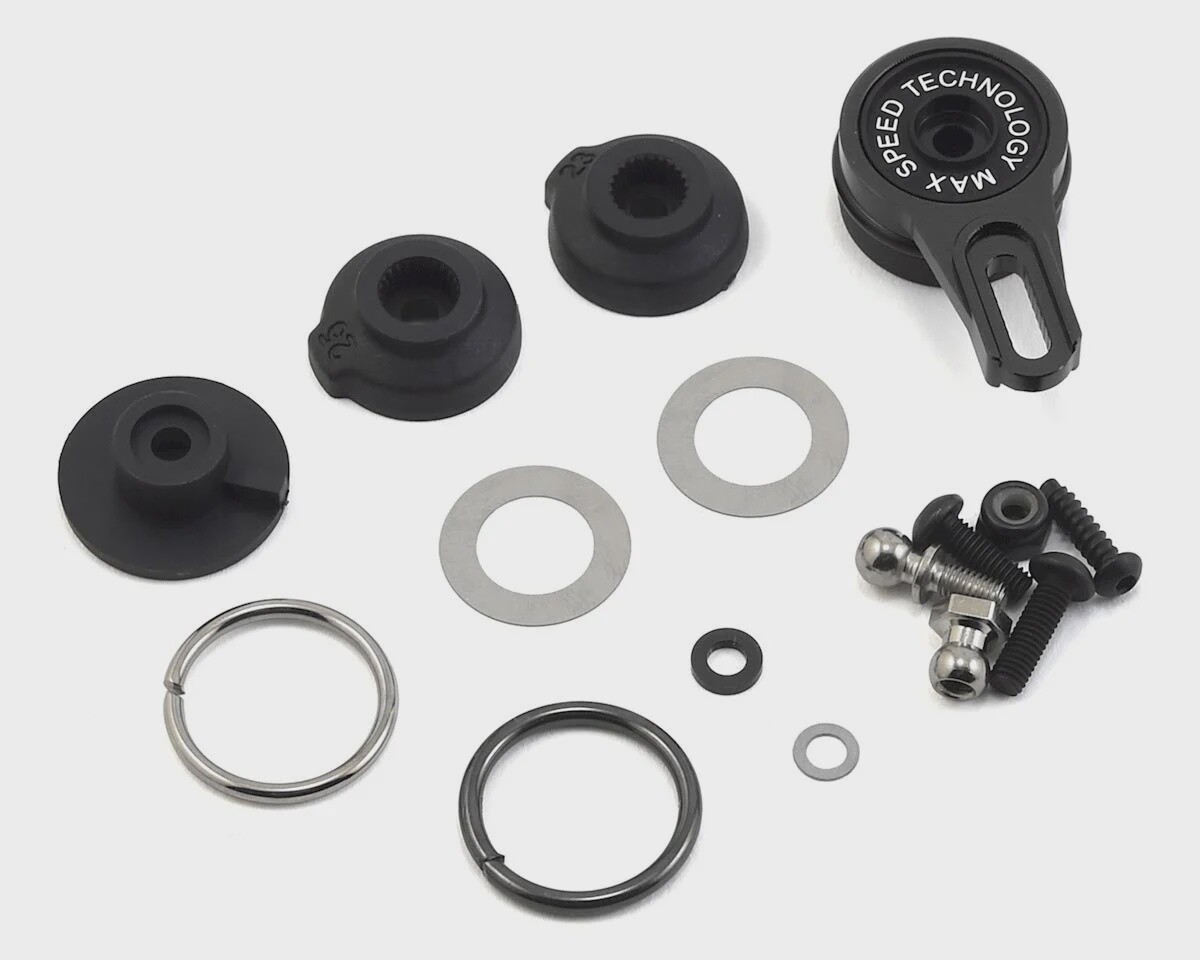 MST Alum. 8-adjusting servo saver (black)