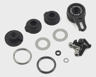 MST Alum. 8-adjusting servo saver (black)