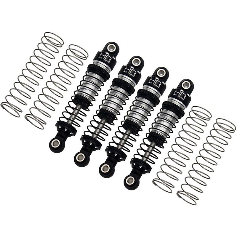 Hot Racing Traxxas TRX-4M Threaded Aluminum Shocks (Black) (4)