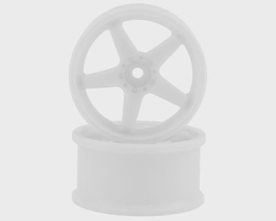 Topline N Model V3 Super High Traction Drift Wheels (White) (2) (5mm Offset) w/12mm Hex