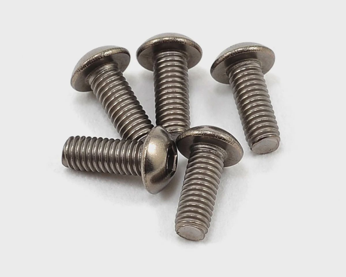 Yokomo 3x8mm Titanium Button Head Screw (5)