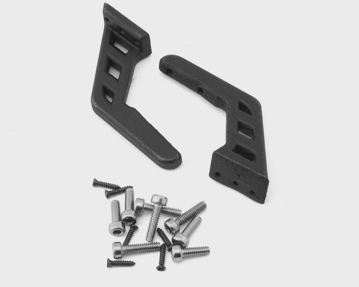 Sideways RC Swan Neck Scale Drift Wing Mounts V1 (Black) (2)