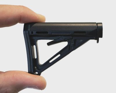 GoatGuns Miniature Scale Accessory Adjustable AR Stock (Black)