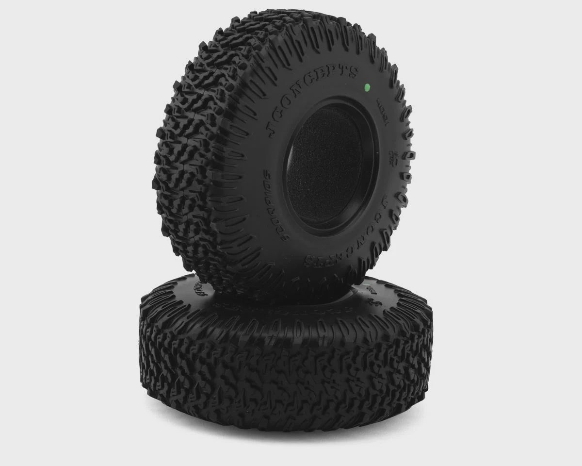 JConcepts Scorpios 2.2&quot; All Terrain Rock Crawler Tires (2) (5.25&quot; - Class 3) (Green)
