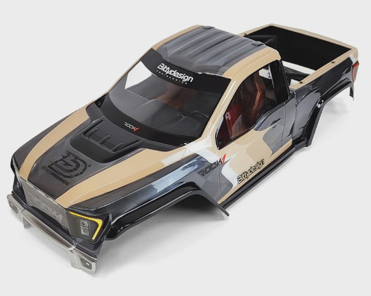 Bittydesign Vanquish VS4-10 Phoenix Rock1 Full Pre-Cut Body Set (Clear) (313mm) w/Detailed Interior