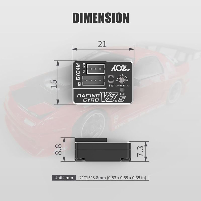 AGFRC Upgraded Mini Z Gyro