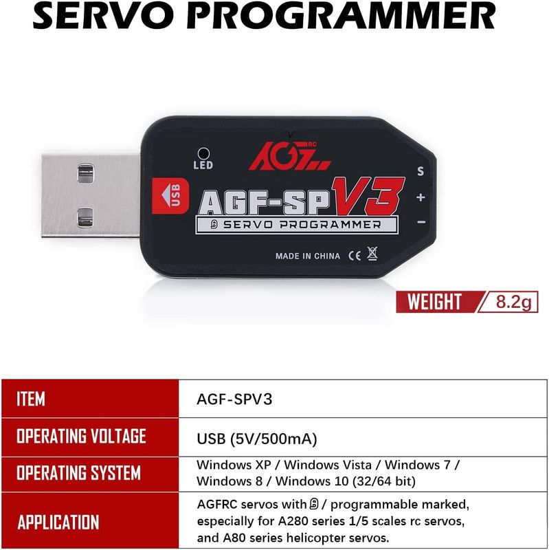 AGFRC USB Servo programmer