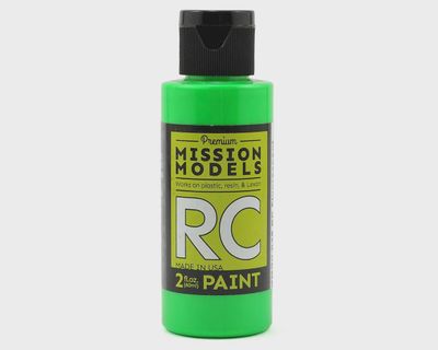 RC Flourescent Racing Green Acrylic Lexan Body Paint (2oz)