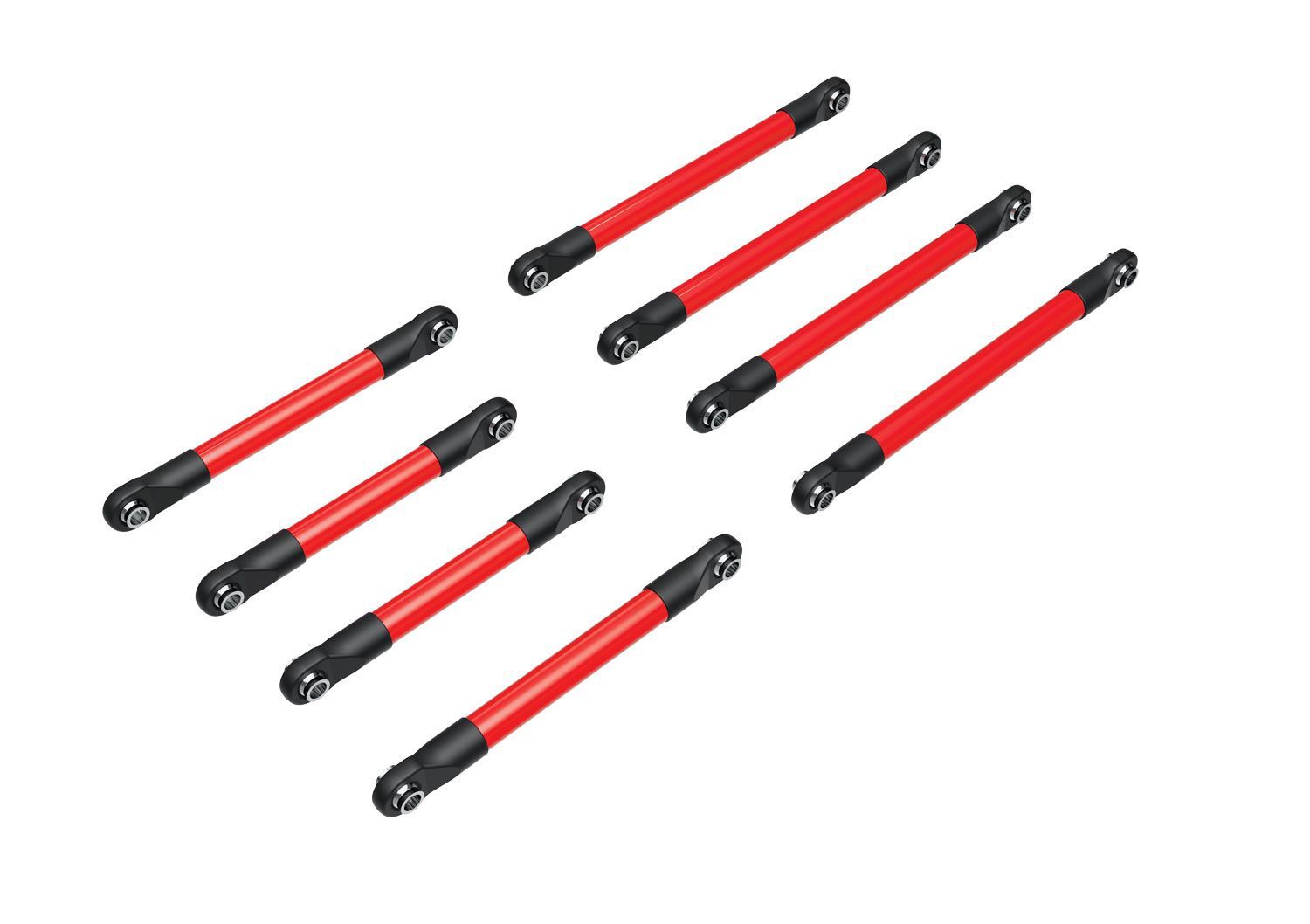 SUSP LINK SET F&amp;R ALUM RED - 9749-RED