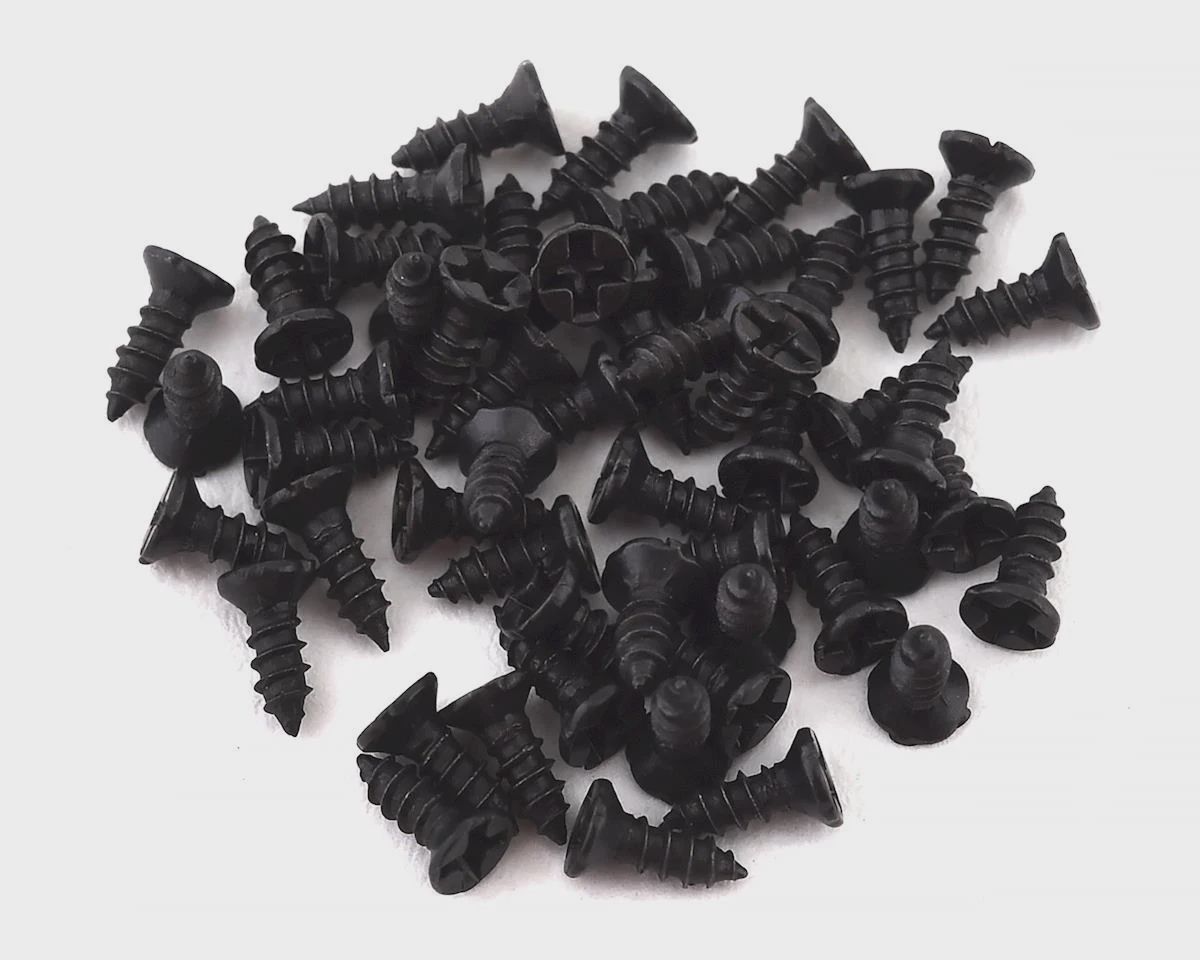 Sideways RC Scale Drift M1 Body Panel Screw (Black) (50) v
