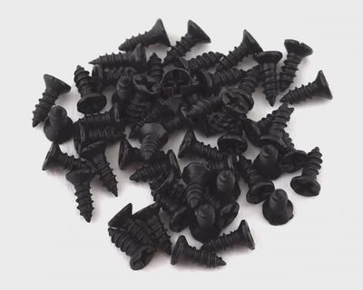 Sideways RC Scale Drift M1 Body Panel Screw (Black) (50) v