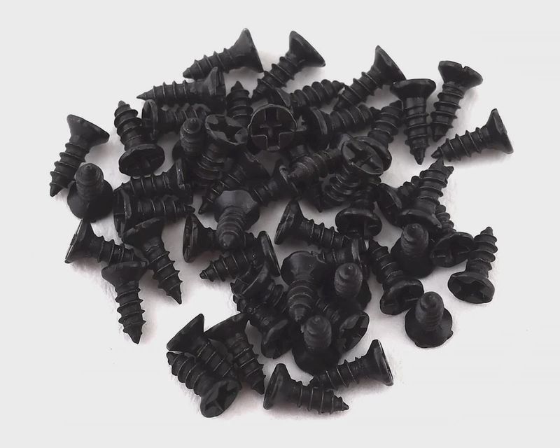 Sideways RC Scale Drift M1 Body Panel Screw (Black) (50) v