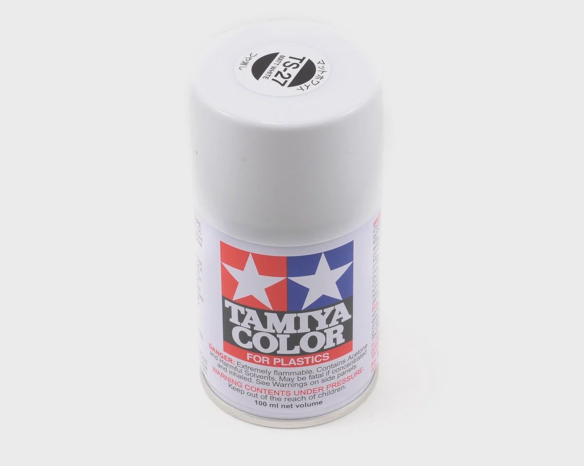 TS-27 Matte White Lacquer Spray Paint (100ml)