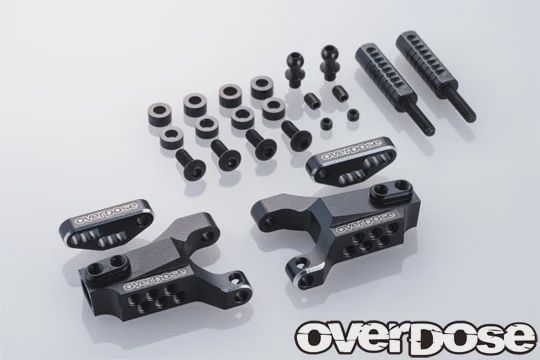 Overdose - Adjustable Aluminum Front Suspension Arm Type-3, color: Black