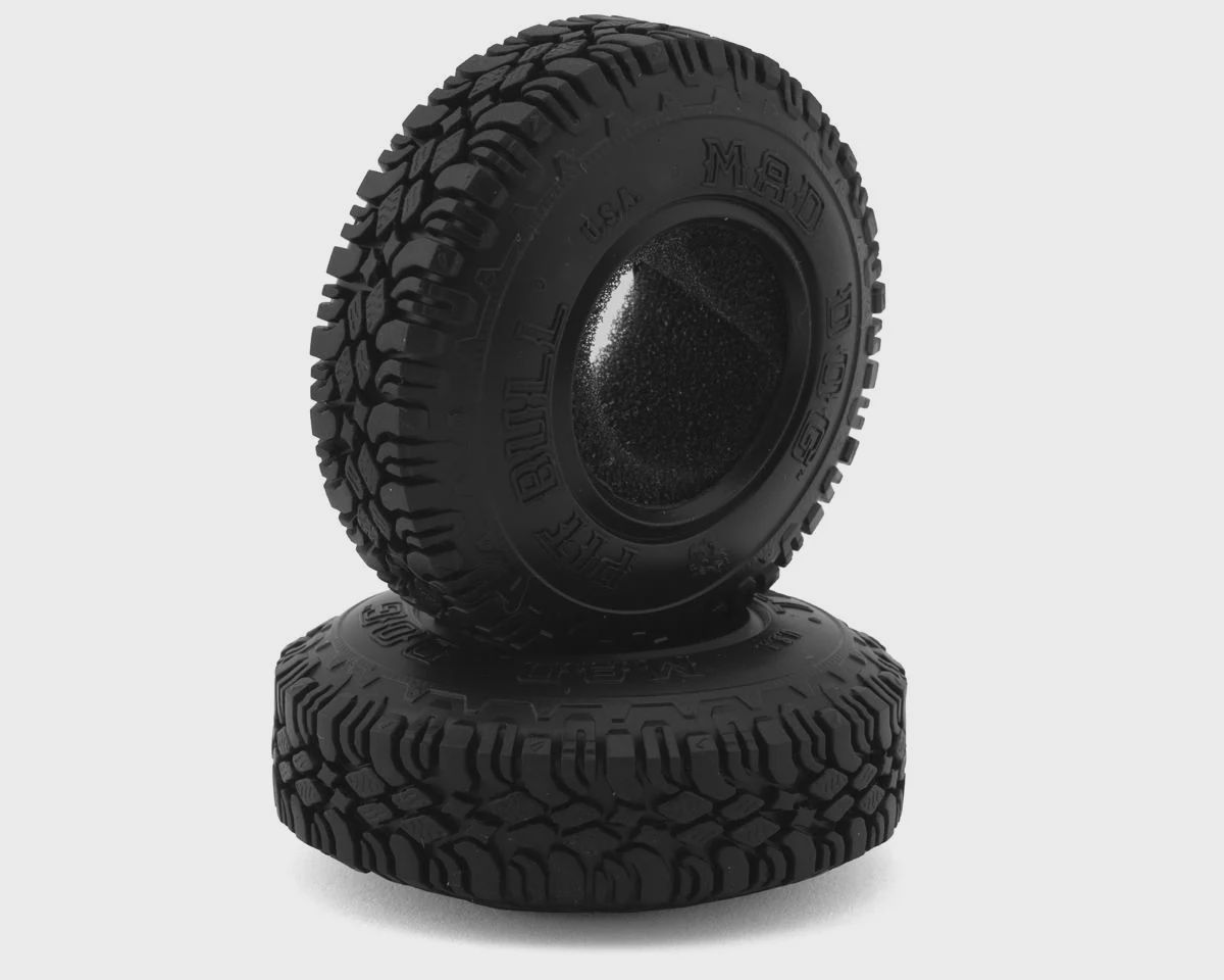 Pit Bull Tires 1.0&quot; Mad Dog Micro Crawler Tires (2) (Alien) w/Foam Inserts