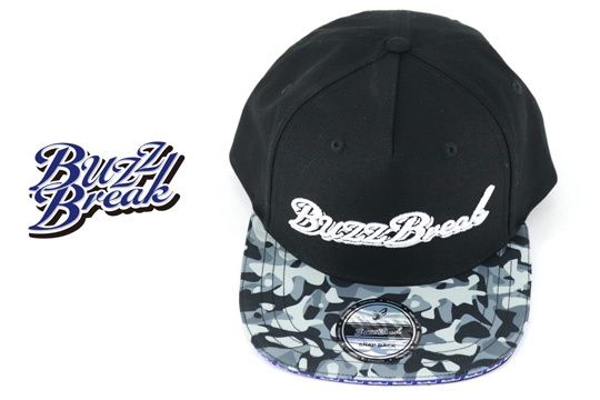 Overdose BUZZ BREAK Black Camouflage Cap