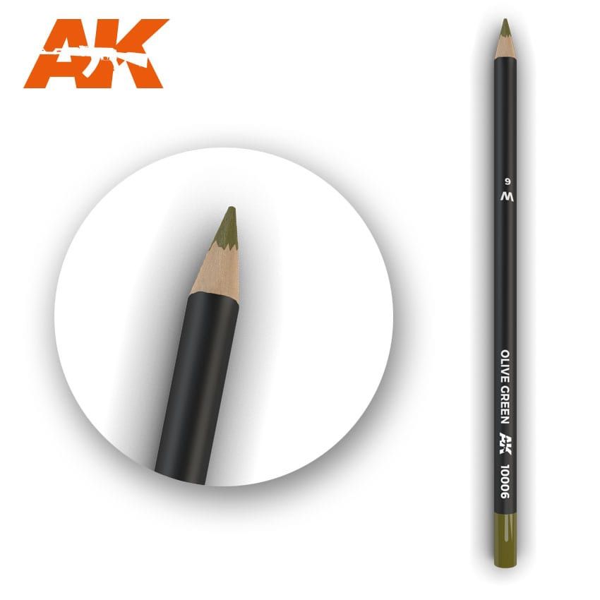 AK Interactive Weathering Pencil - Olive Green