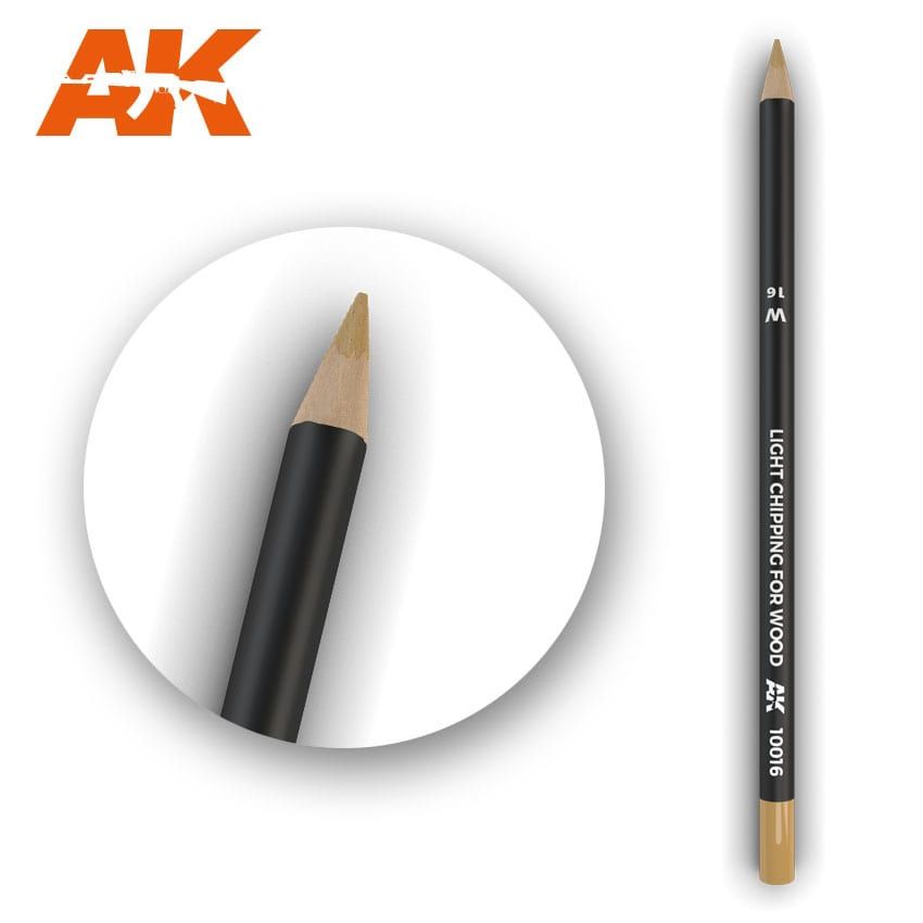 AK Interactive Weathering Pencil - Light Chipping For Wood