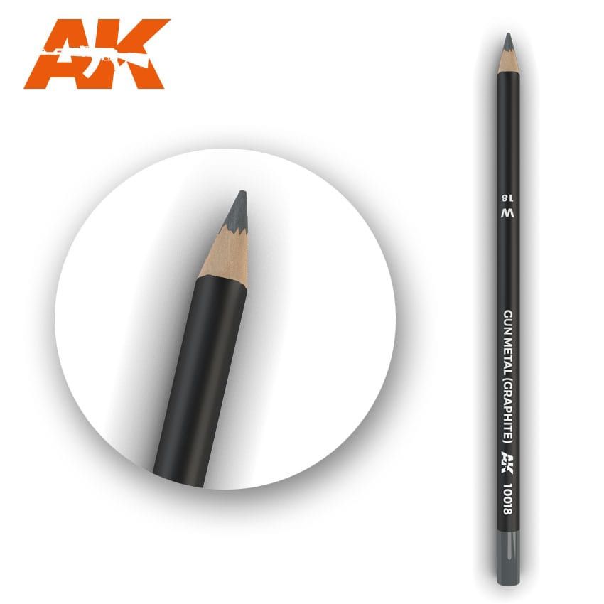 AK Interactive Weathering Pencil - Gun Metal