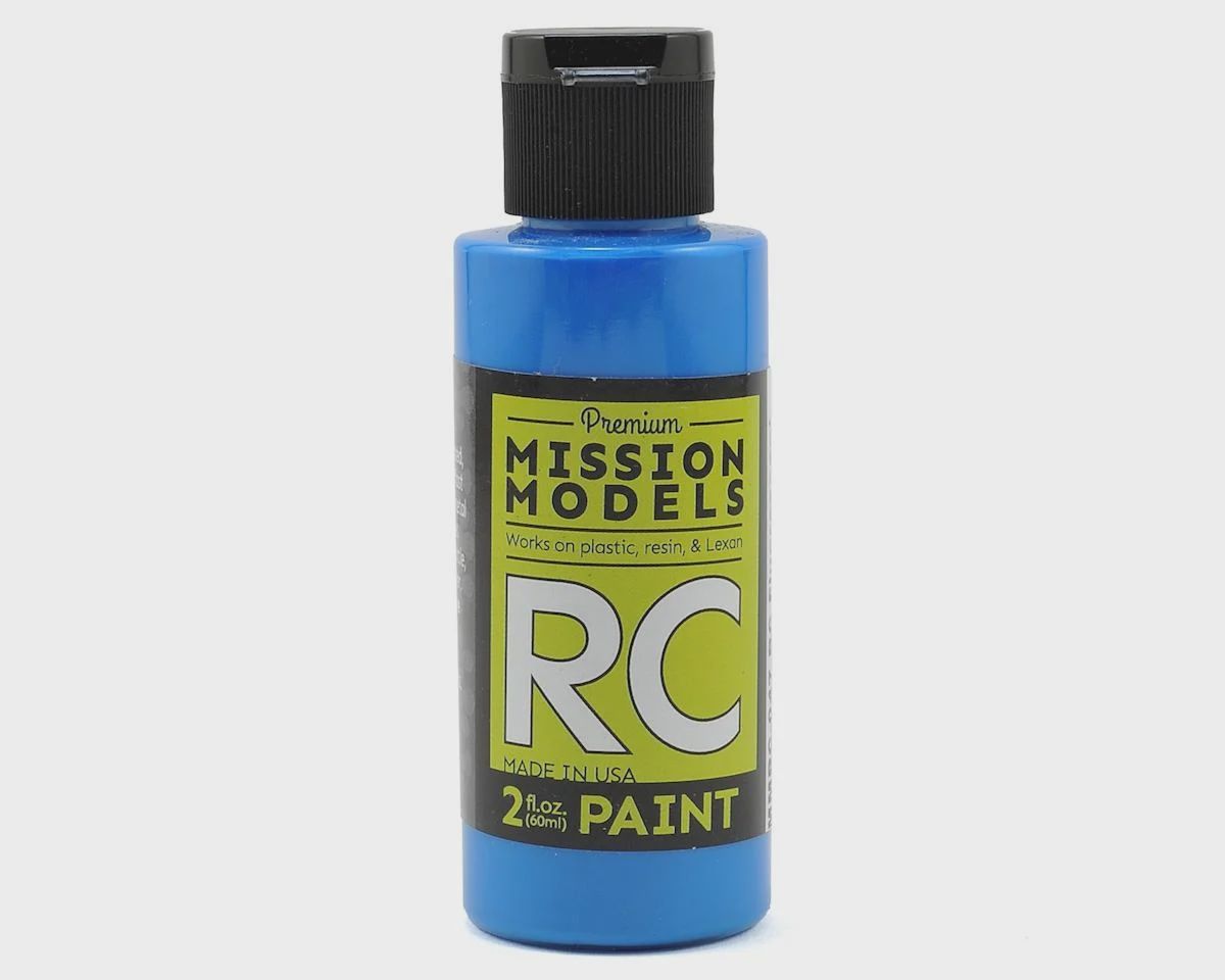 Mission Models Fluorescent Racing Blue Acrylic Lexan Body Paint (2oz)