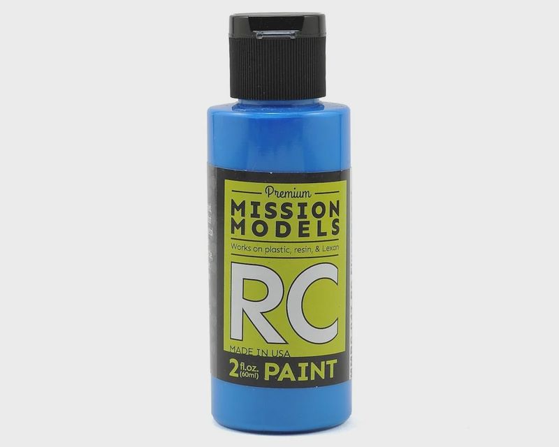 Mission Models Fluorescent Racing Blue Acrylic Lexan Body Paint (2oz)