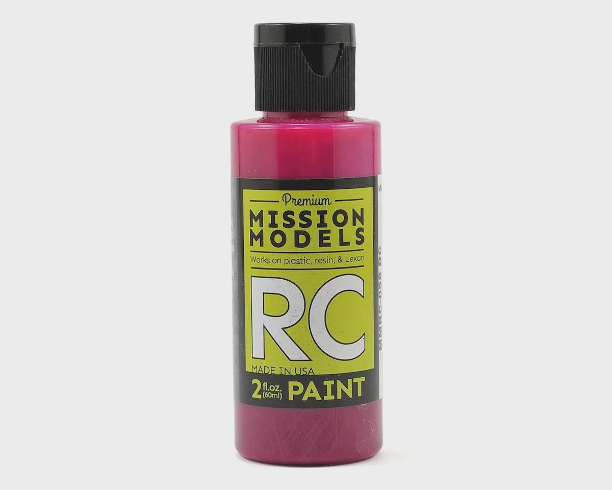 Mission Models Translucent Pink Acrylic Lexan Body Paint (2oz)