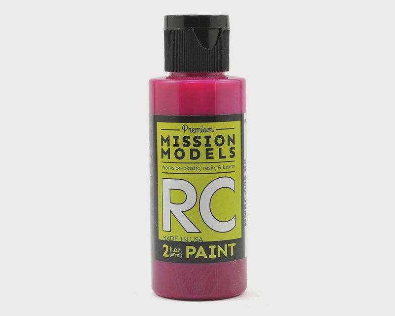 Mission Models Translucent Pink Acrylic Lexan Body Paint (2oz)