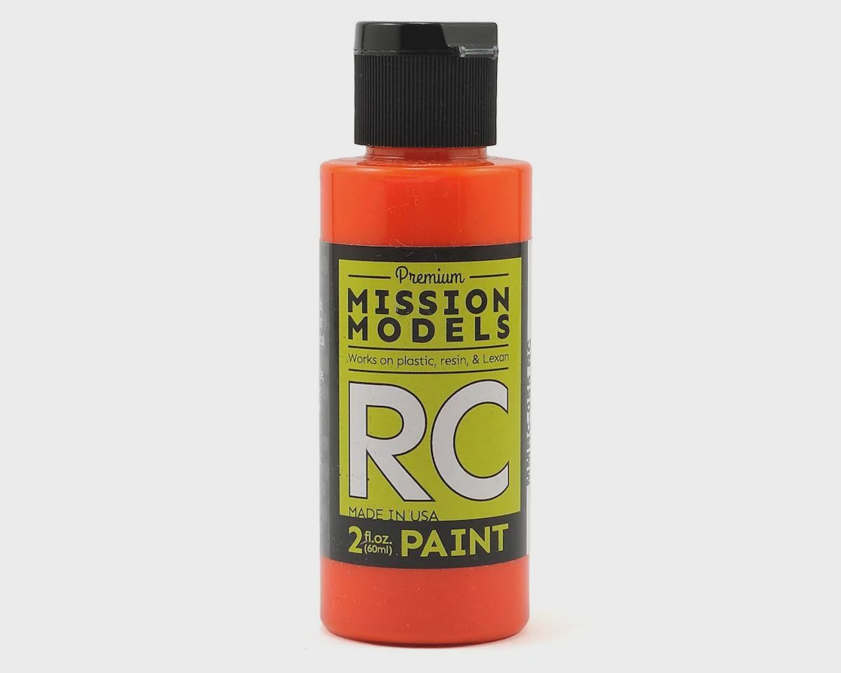 Mission Models Translucent Orange Acrylic Lexan Body Paint (2oz)
