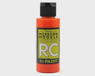 Mission Models Translucent Orange Acrylic Lexan Body Paint (2oz)