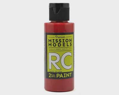 Mission Models Translucent Red Acrylic Lexan Body Paint (2oz)