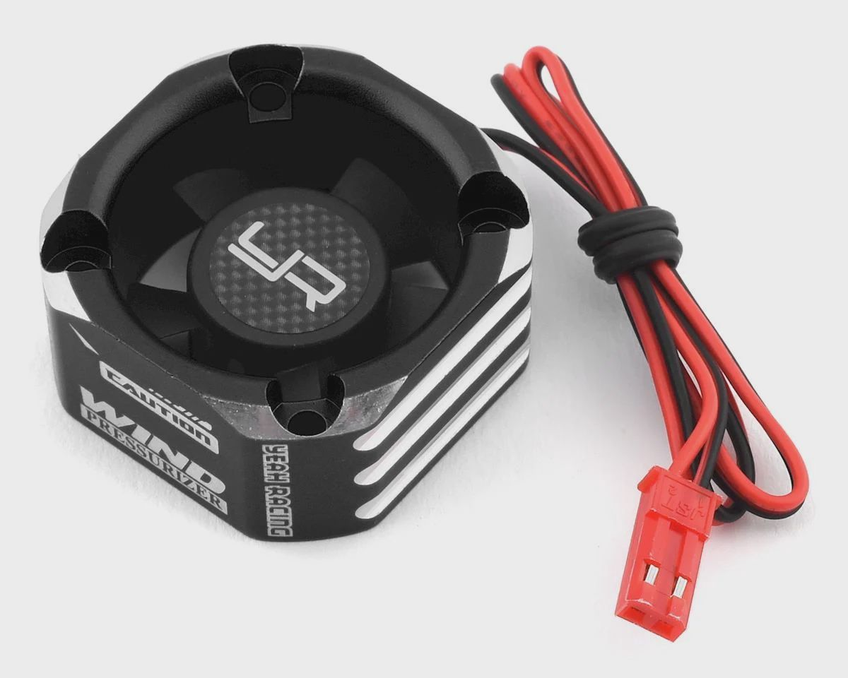 YEA-YA-0576 Yeah Racing 30x30mm Aluminum Case Booster Fan, Colour: Black