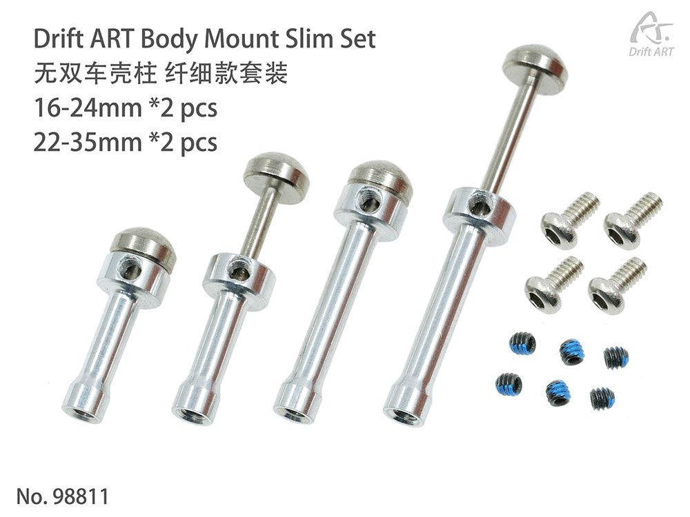 Drift ART Body Mount Slim Set 16-24mm/22-35mm (2pc each)