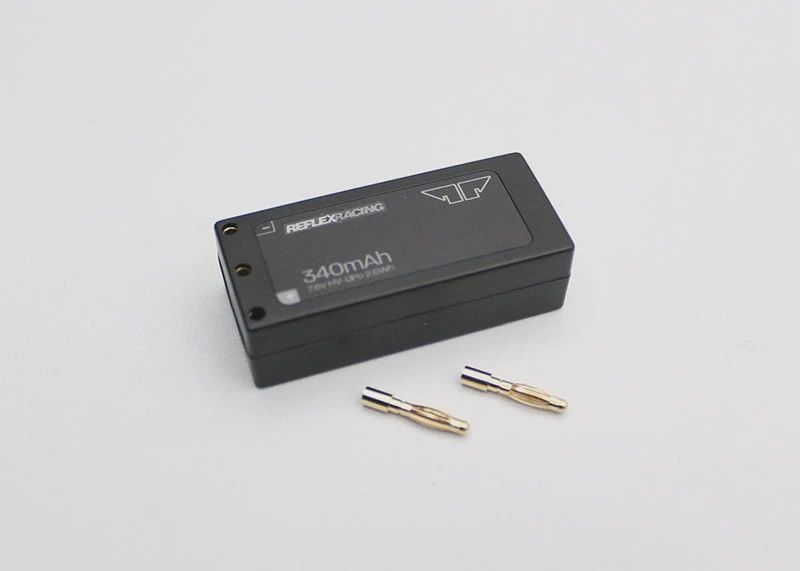 340MAH 7.6V LIHV HARDCASE BATTERY PACK for 1-28 LIPO [Reflex Racing] RRE012 RX28
