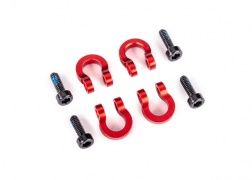 Bumper D-rings aluminum red-anodized- 9734R