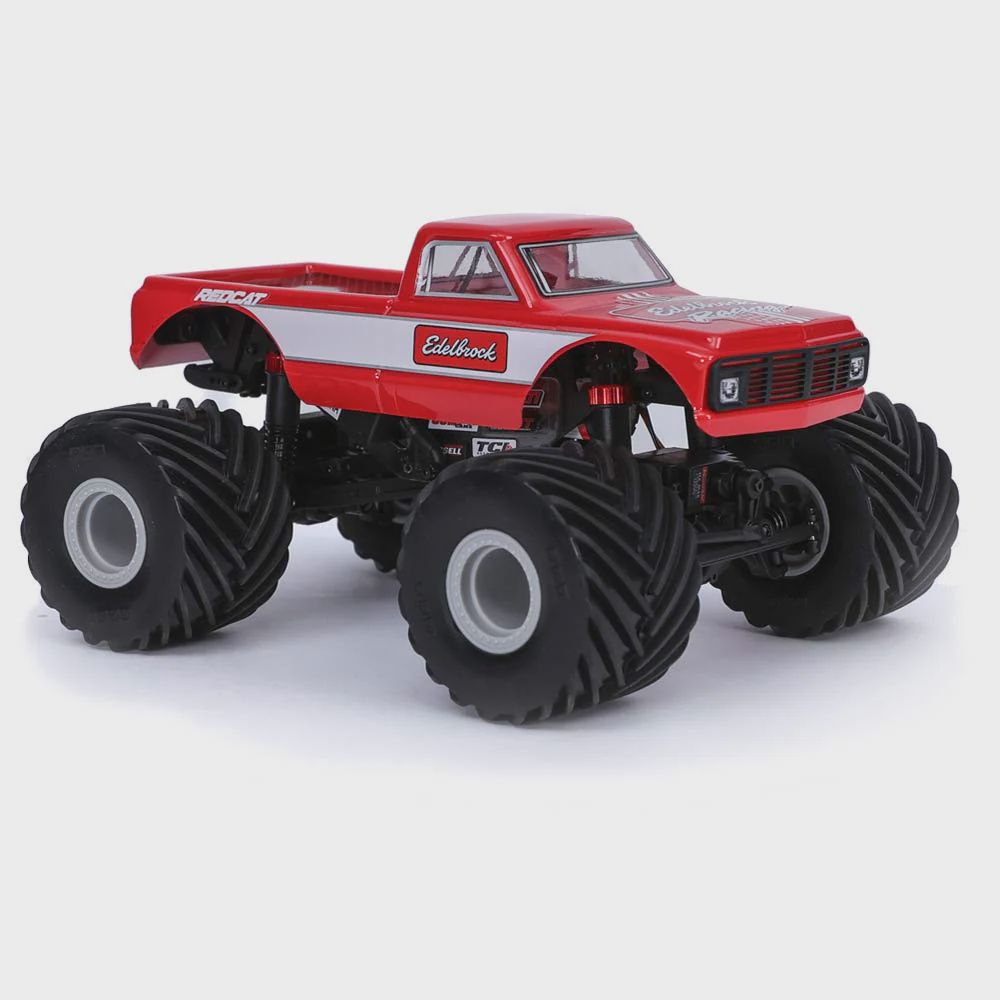 Redcat MT-18 - 1/18 Scale Brushed Monster Truck - LAWLESS - Red
