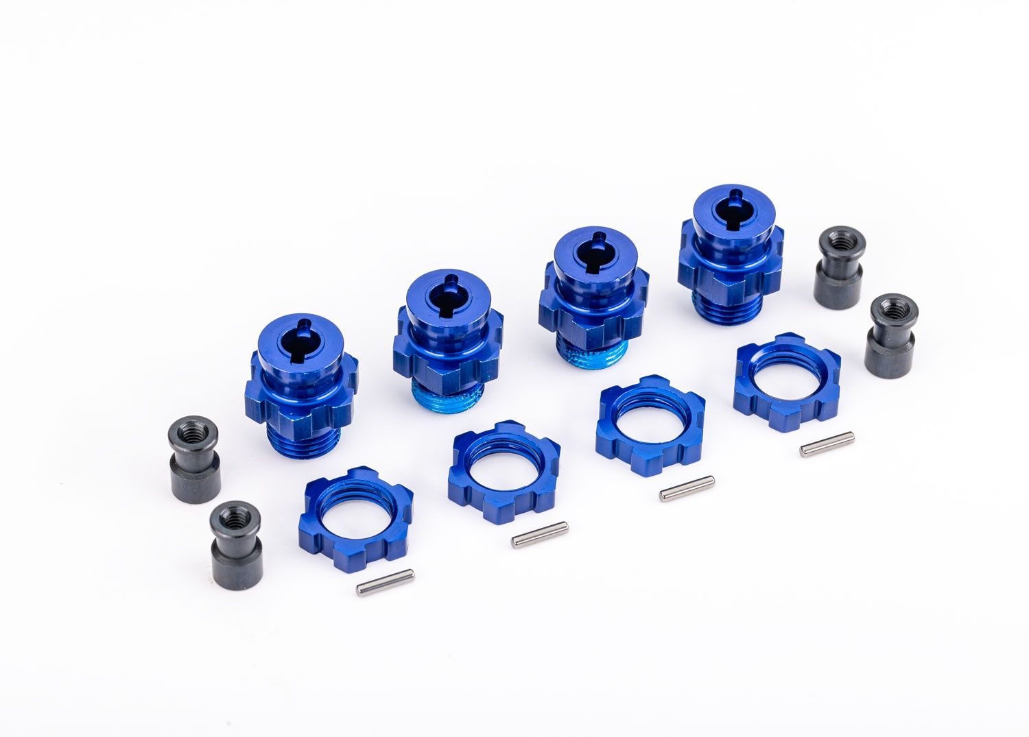 17MM WHEEL HUBS/NUTS HD BLUE- 9086