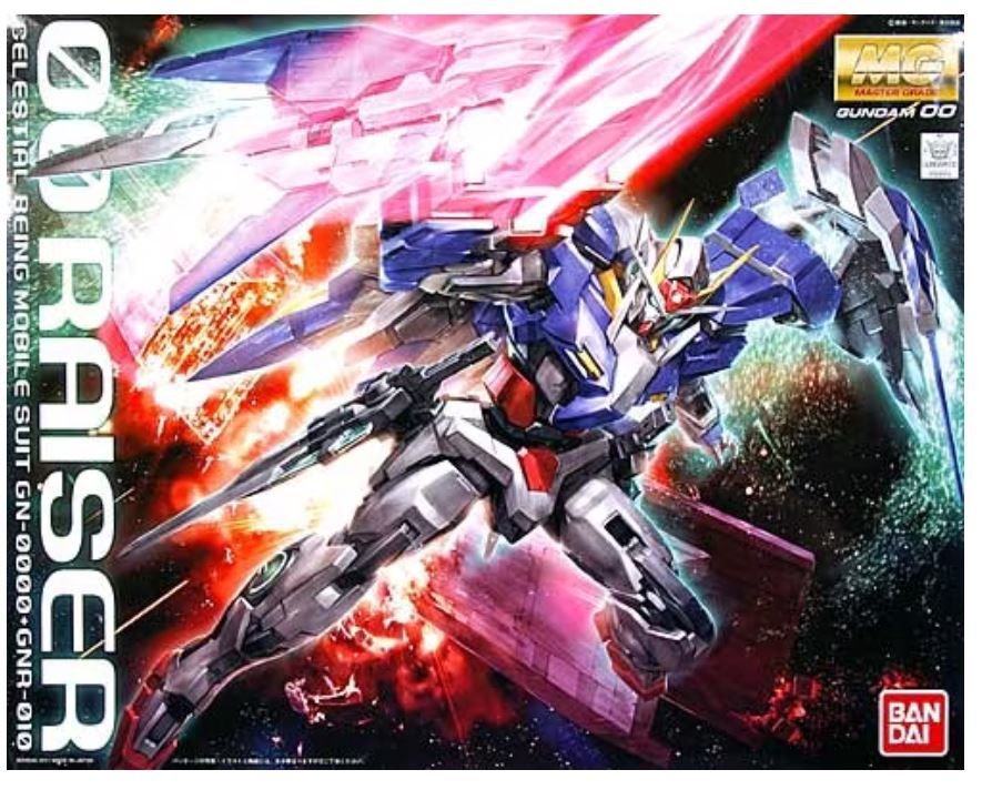Bandai MG 1/100 00 Celestial Being Mobile Suit GN-0000+GNR-010 Raiser &quot;Gundam 00&quot;