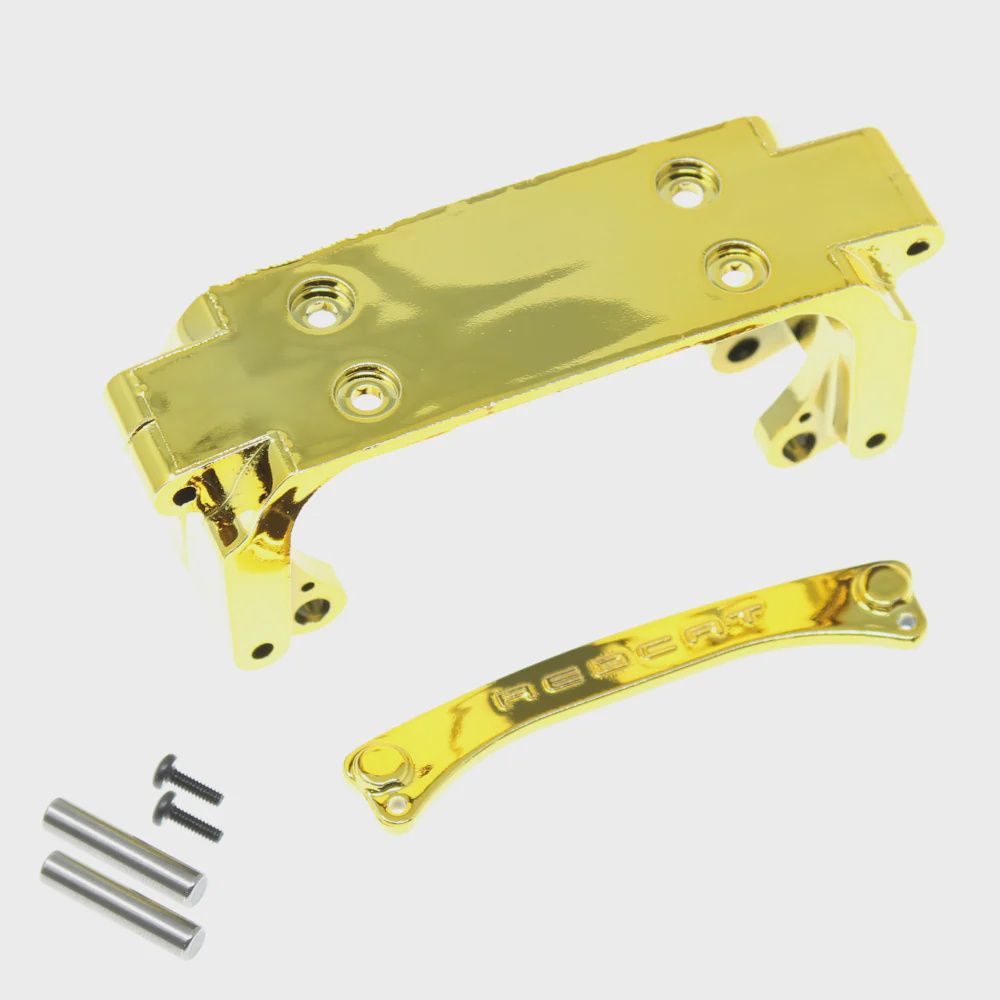 Front Suspension Mount, Pin Brace w/ Pins (Gold) (Plastic) (1set)