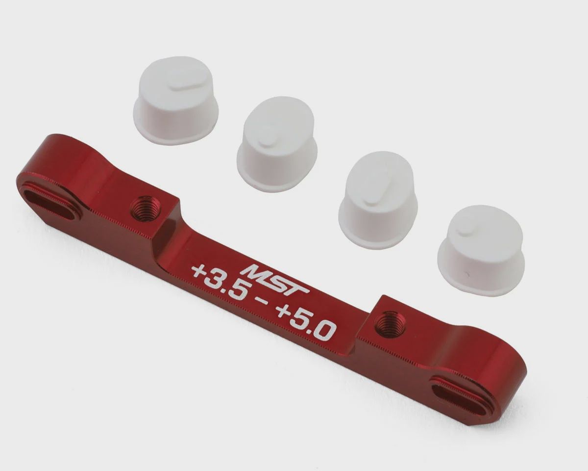 MST Adjustable Aluminum Suspension Mount (+3.5/+5.0) (Red)