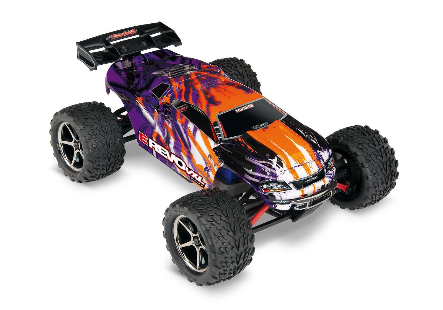 1/16 Scale E-Revo VXL: 4X4 Brushless Monster Truck w/USB-C - 71076-8, Colour: Purple