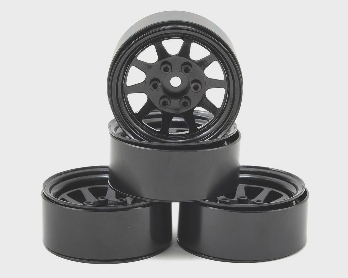 RC4WD OEM Stamped Steel 1.9&quot; Beadlock Wheel (Black) (4)