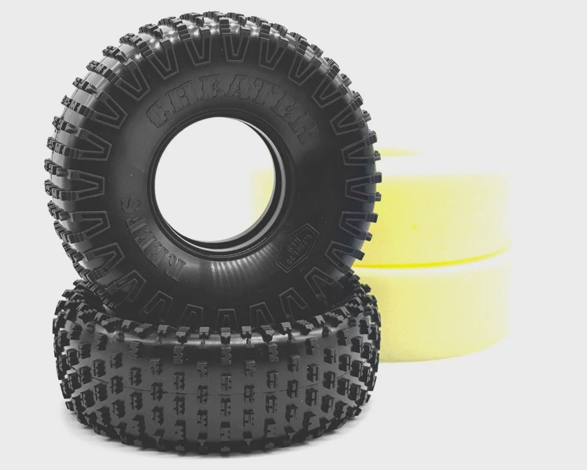 Reefs RC Cheaters 1.9&quot; Rock Crawler Tires w/Foams (2) (4.75&quot;) (Gray)
